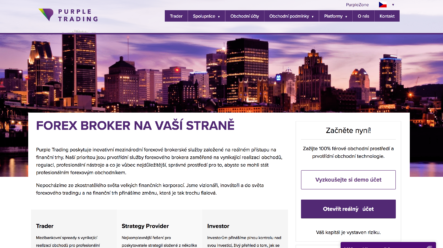Forexový broker Purple Trading: Portfolio management