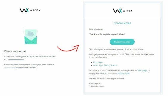 wirex registrace krok 3