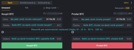 Vysvětlení tohoto typu příkazu (Limit order)