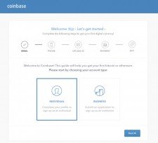 Coinbase verifikace
