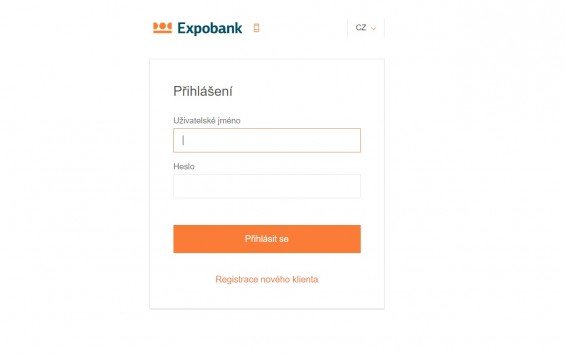 Internetove bankovnictvi Expobank