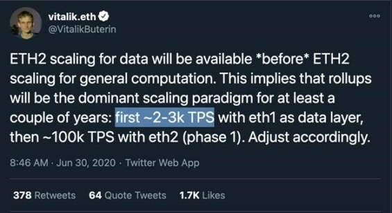 Vitalik Buterin popisuje na Twitteru možné škálování Etherea.
