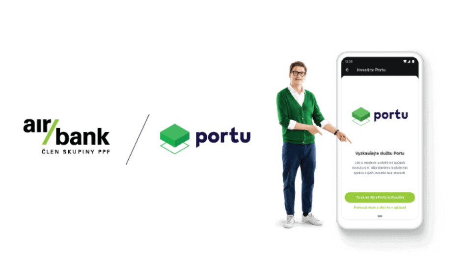 Air Bank klientům nově nabízí možnost investovat skrze Portu přímo ve své mobilní aplikaci