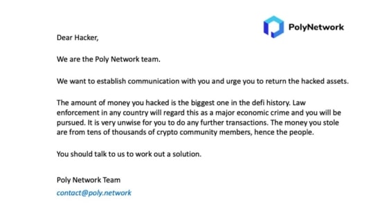 Reakce Poly Network
