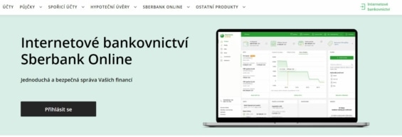 Přihlašovací údaje do internetového bankovnictví Sberbank.