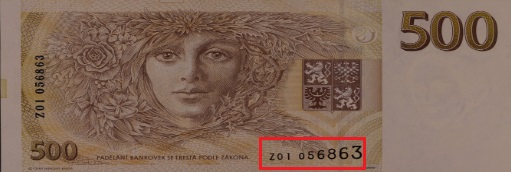 Bankovka 500 Kč 1993 série Z