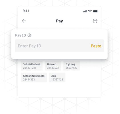 Takto vypadá prostředí aplikace Binance Pay při odesílání kryptoměnové platby