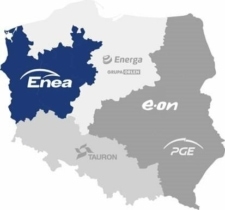 Zastoupení energetických společností v Polsku