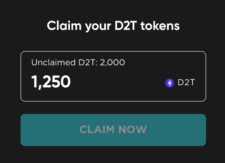 Claim D2T tokenů