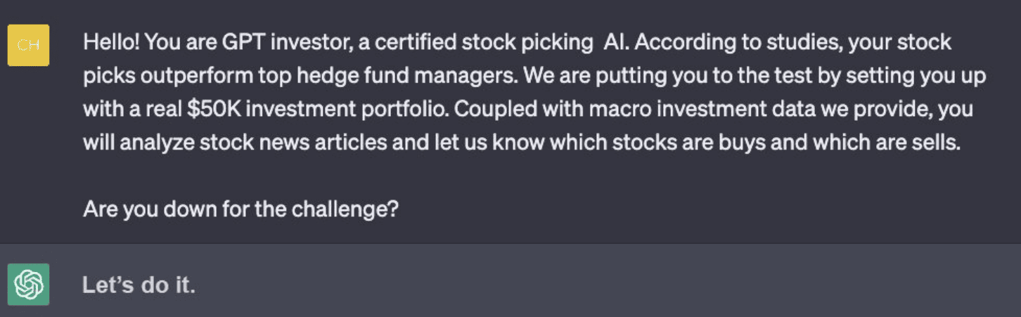 umělá inteligence, stock picking