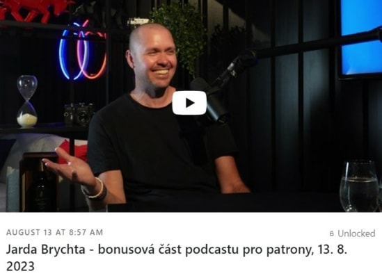 Bonusová část podcastu s Jaroslavem Brychtou