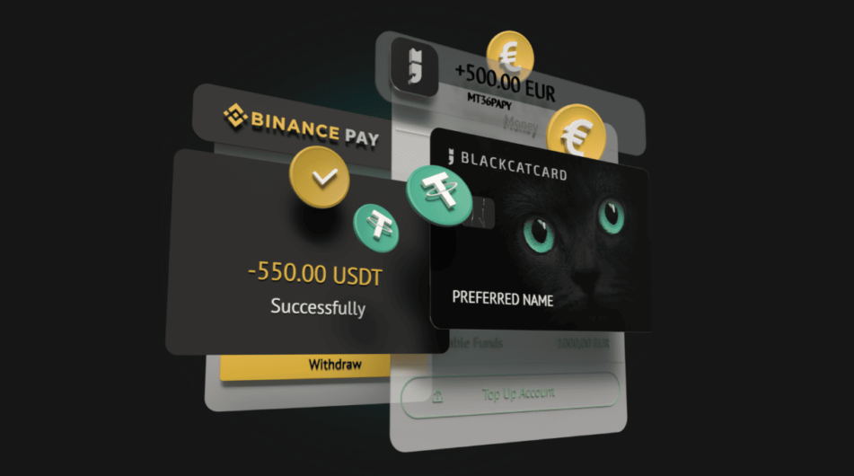 Binance už zase nabízí platební kartu. Díky partnerství s Blackcatcard