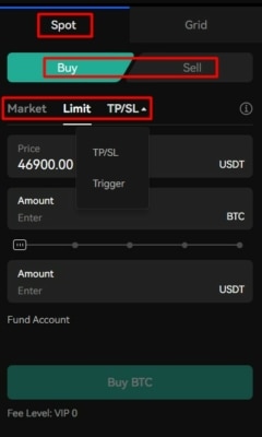 Market Limit objednávky