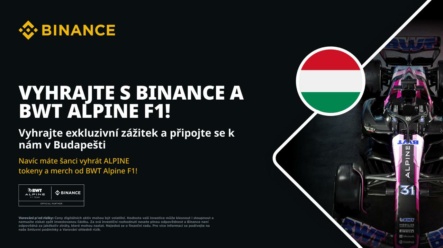Soutěž s Binance: Vyhrajte merch BWT Alpine F1 a až 50 ALPINE tokenů!