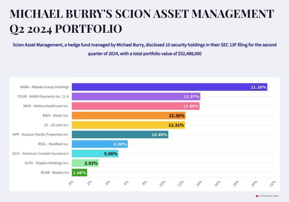 Portfolio Scion Asset Managementu