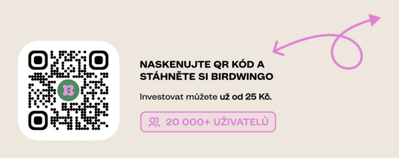 QR kód na aplikaci Birdwingo