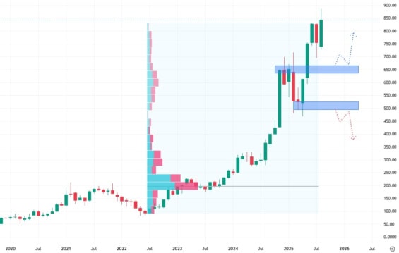 Měsíční akciový raf společnosti Axon Enterprise
