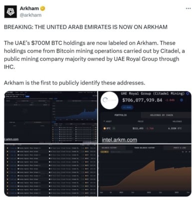 Identifikace těžebních zařízení Arkham Intelligence