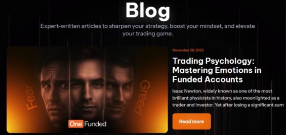 Blog prop společnosti OneFunded
