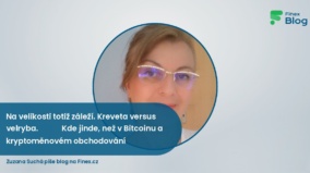 Na velikosti totiž záleží. Kreveta versus velryba.             Kde jinde, než v Bitcoinu a kryptoměnovém obchodování